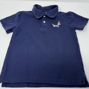 Janie And Jack Festive Patriotic Polo Shirt Boys Size 5 Navy